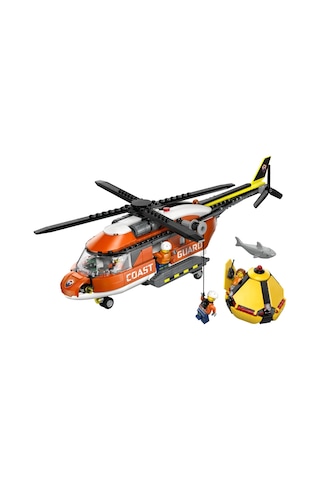 LEGO® City Sahil Güvenlik Helikopteri 60503 - 7 Yaş ve Üzeri Çocuklar için 4 Minifigür İçeren Yaratıcı Oyuncak Yapım Seti (551P)