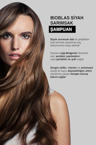 Bioblas Saç Dökülmesine Karşı Siyah Sarımsak Şampuanı 1.000 Ml Saç Dökülmesine Karşı Güçlendirici Formül