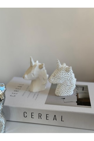 2 Adet Unıcorn At Modeli Dekoratif Obje