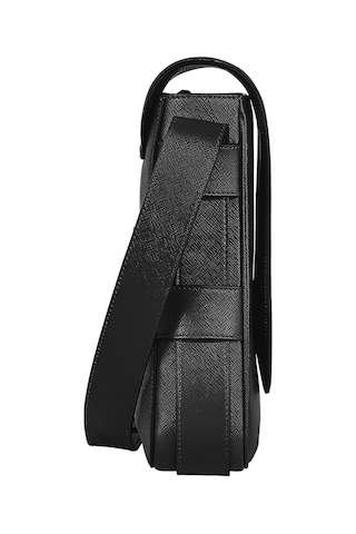 Montblanc Sartorial Deri Postacı Tipi Çapraz Çanta 221578 Siyah