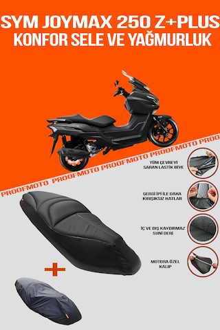 Sym Joymax 250 Z Plus Konfor Sele Ve Yağmurluk Kılıf Sym Joymax 250 Z Plus Konfor Sele Ve Yağmurluk Kılıf