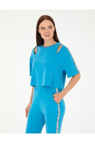 Pierre Cardin Kadın Mavi Sweatshirt 50283137-vr036 Mavi