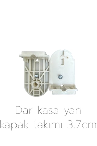 Zebra & Stor Perde Yan Kapak Takımı 3.7cm Dar Krem