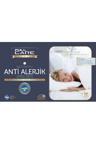 Caretex %100 Pamuklu.Antialerjik Çift Kişilik Fullcare Uyku Seti