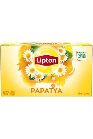 Lipton Papatya Bardak Süzen Poşet Bitki Çayı 20'li Paket X 4 Adet