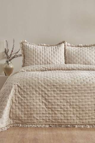 Karaca Home Viona Çift Kişilik Yatak Örtüsü Seti Bej 200.22.04.0258 Bej