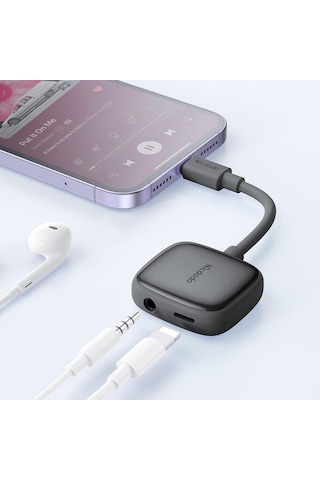 Mcdodo Ca-2740 Lightning To Lightning Dijital Audio Adaptör - Gri
