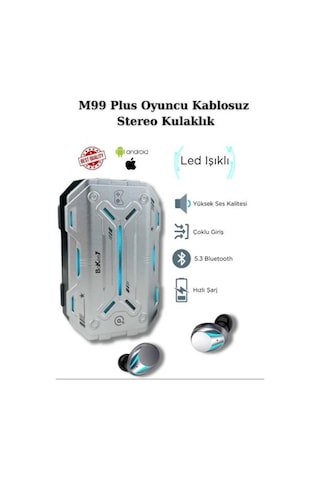 Time&Tech M99 Plus Bluetooth 5.4 Kulak İçi Gaming Kulaklık