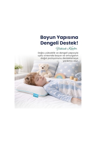 Viscofoam ViscoKidz Ortopedik Çocuk Yastığı Visco Yastık 67.5x33x6cm