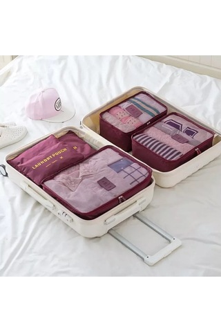 Lıtebag Valizdeki Eşya Ve Çarşafların Saklanması İçin Seyahat Düzenleyici 205345067 Bordo