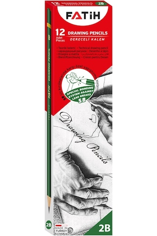Fatih Dereceli Kurşun Kalem 2B 12 Adet