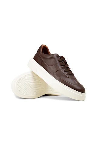 Deery Erkek Hakiki Deri Kahverengi Sneaker - 04601mkhve01