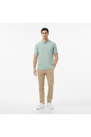 Nautica Erkek Yeşil Regular Fit Polo Yaka T-shirt Düz K65000t Yeşil