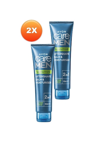 Avon Care Men Sensitive 2'si 1 Arada Tıraş Sonrası Balsam Ve Nemlendirici 2 x 100 ML