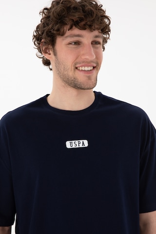 U.S. Polo Assn. Erkek Oversize Fit Bisiklet Yaka Lacivert Tişört 50305923-VR033