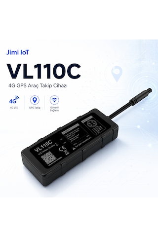 Jimiiot Jimi Iot Vl110c 4g Gps Araç Takip Cihazı Uzaktan Motor Durdurma 9-90v Ip65
