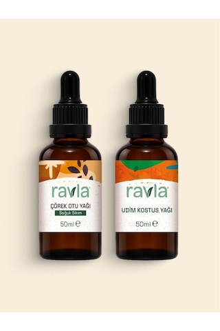 2'li Ürün - Ravla Udim Kostus Yağı - 50ml / Ravla Çörekotu Yağı 50ml 50 ML