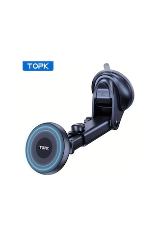 Xuweiwei Topk D48x Siyah Manyetik Araba Telefon Tutucu Güçlü Manyetizma Metal Saç Tokası Tasarımı Tek Elle Kullanım