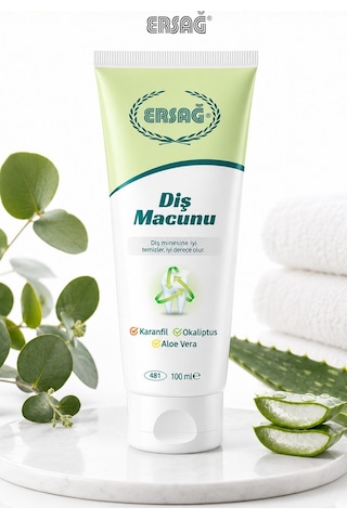 Ersağ Karanfil Okaliptüs Aloe Vera Özlü Diş Macunu 100 ML