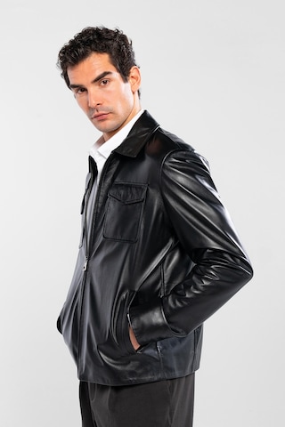 Tamer Tanca Erkek Hakiki Deri Siyah Deri Mont 415 K-2470 Erk Dr Mont Y/25 Sıyah Dr Siyah