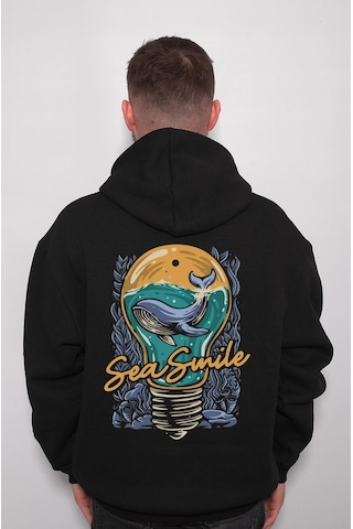 Sea Smile Deniz Gülücük Balina Whale Sweatshirt Unisex Kapüşonlu Hoodie 001