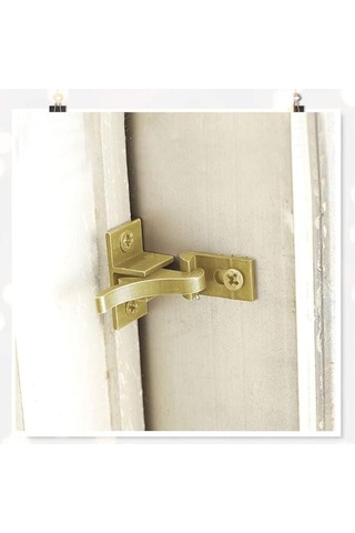 Dik Açılı Kapı Kilitleri Vidalı 2 Adet Sürgülü Sürgülü Kilit B