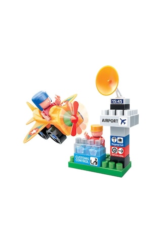 Havalimanı Oyun Seti Eğitici Bloklar Bauer Avia