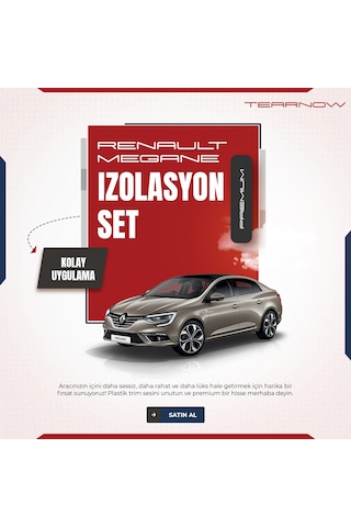 Renault Megane 2016-2024 Torpido-kapı İçi Izolasyon Seti