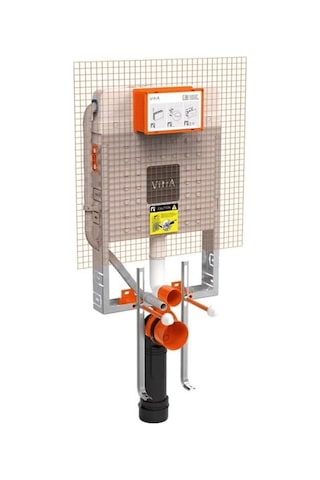 VitrA Gömme Rezervuar Metal Ayaklı Set İnce 3/6 Litre 768-1851-01 Beyaz