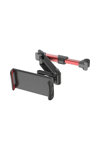 Ranyeek Araç Arka Koltuk 5-11 İnç Telefon/tablet Tutucu: 360 Derece Döner, Katlanabilir Abs+pc+alüminyum Kırmızı Kırmızı