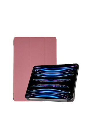 Apple Uyumlu iPad Pro 4. Nesil M2 2022 11 Inç Tablet Flip Smart Standlı Akıllı Kılıf Smart Cover Kılıf