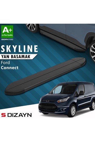 S-dizayn Ford Connect 2 Skyline Siyah Yan Basamak 183 Cm 2014-2023 A+ Kalite