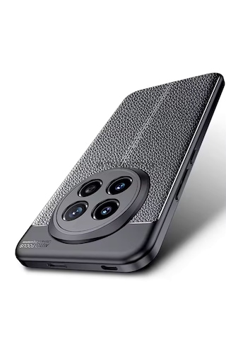 Xiaomi Redmi Note 14 Pro Kılıf Kamera Korumalı Deri Görünümlü Kap