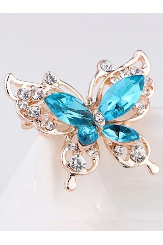 Fashion Jewelry Kelebek Broş Bijuteri 226634385 Altın Rengi