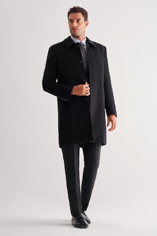 İmza Siyah 110 Cm Kaşe Düz Sırt Kapitoneli Astar Comfort Fit Classic Palto 1005245154 Siyah