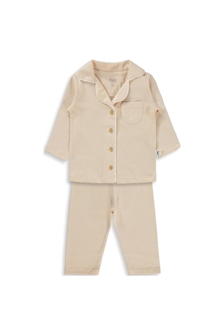 Civil Baby Basic 6-18 Ay Pijama Takımı - Kahverengi Taba