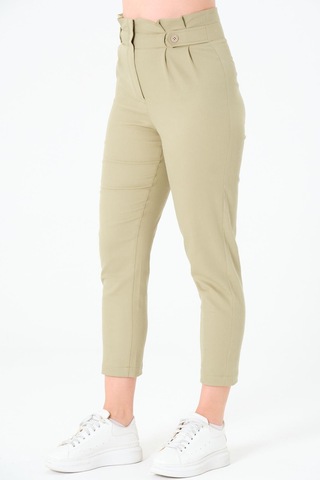 Sortie Collection Pileli Gabardin Pantolon Olive