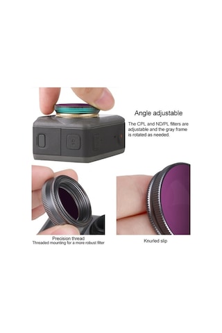 Ebitda Sunnylife Oa-fı171 Nd4 Lens Filtreleri - Osmo Action İçin Cpl & Nd/pl Çok Renkli