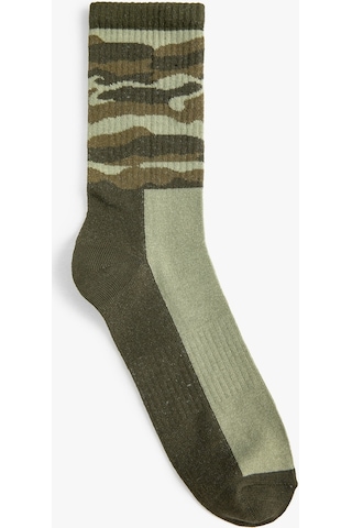 Koton Kamuflaj Çorap Soket Haki 4wam80363aa 4WAM80363AA876 Haki