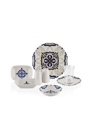 Neva N3204 Pars 26 Prç Kahvaltı Takımı Lacivert