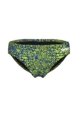 Arena Erkek Slip Mayo Men's Snakeskın Swım Brıefs 010162506 Yeşil Yeşil