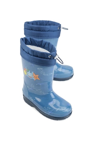 Gezer 00674 Erkek Çocuk Termal Astarlı Su Yağmur Geçirmez Çizme Lacivert