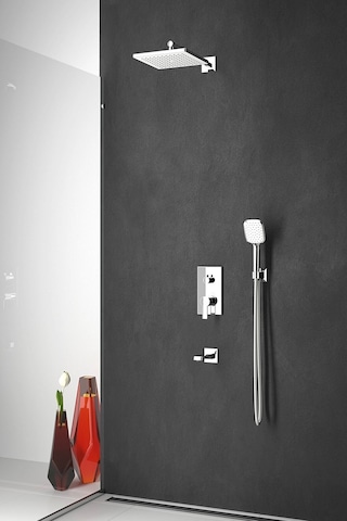 Teska Simena Set. Ankastre Duş Takımı Set Halinde Tam Takım Krom