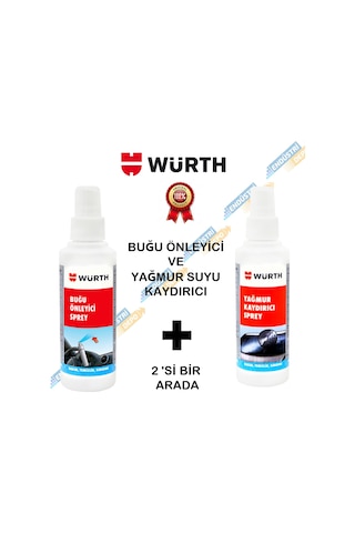 Würth Yağmur Suyu Kaydırıcı Ve Buğu Önleyici Set