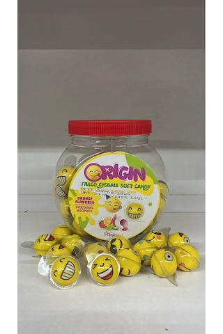Origin Dolgulu Yumuşak Şeker Gülenyüz Emojili 60 Adet