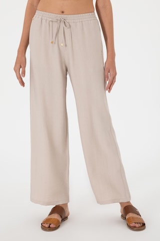 U.S. Polo Assn. Kadın Bej Looe Relax Fit Kanvas Pantolon 50309088-VR011
