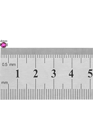 Mor Zirkon Taşlı 4 Mm Mıknatıslı Deliksiz Küpe 1 Çift Manyetik Fake Küpe