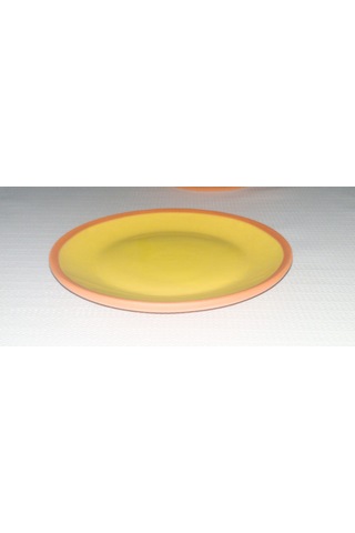 Seramik Sunum Tabağı 18 Cm Sarı 6 Adet