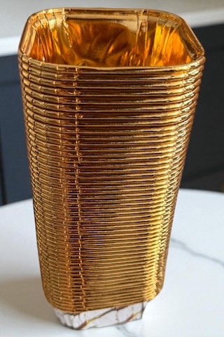 50'li Gold Muffin Kek Ve Sufle Kapsülü Desenli Cupcake Pişirme Kalıbı 8cm Gold