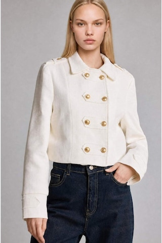 Defacto Afra X Defacto Dik Yaka Tweed Blazer Ceket I2534ax26auer225 Ekru-er225